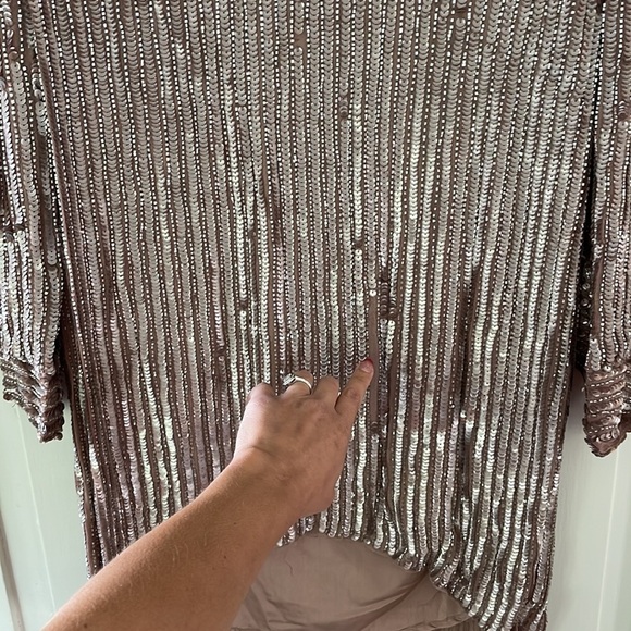 Show Me Your Mumu Tan Roscoe Sequin & Beaded Dress - Picture 7 of 11